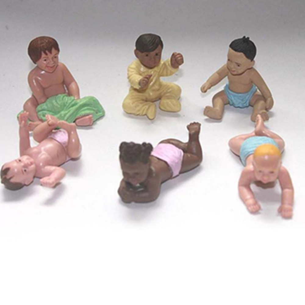 20 개/몫 새로운 미니 장난감 5cm, 뜨거운 판매 모델 인형 장식품 선물 아기 아기 장난감 어린이 인형 집